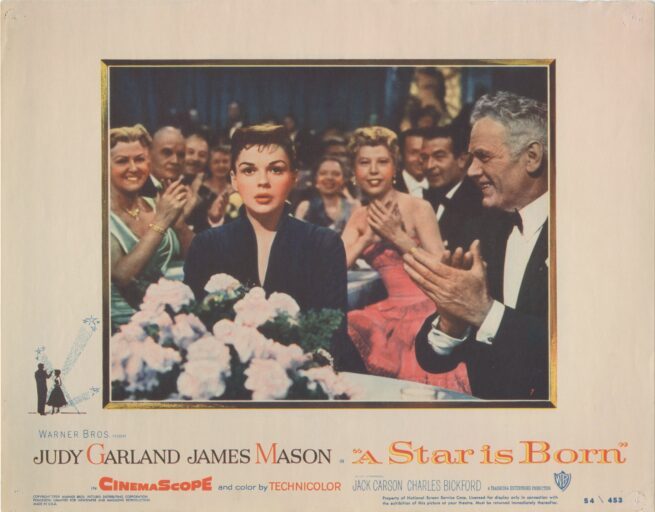 Original vintage cinema lobby card movie poster for Judy Garland in A Star is Born