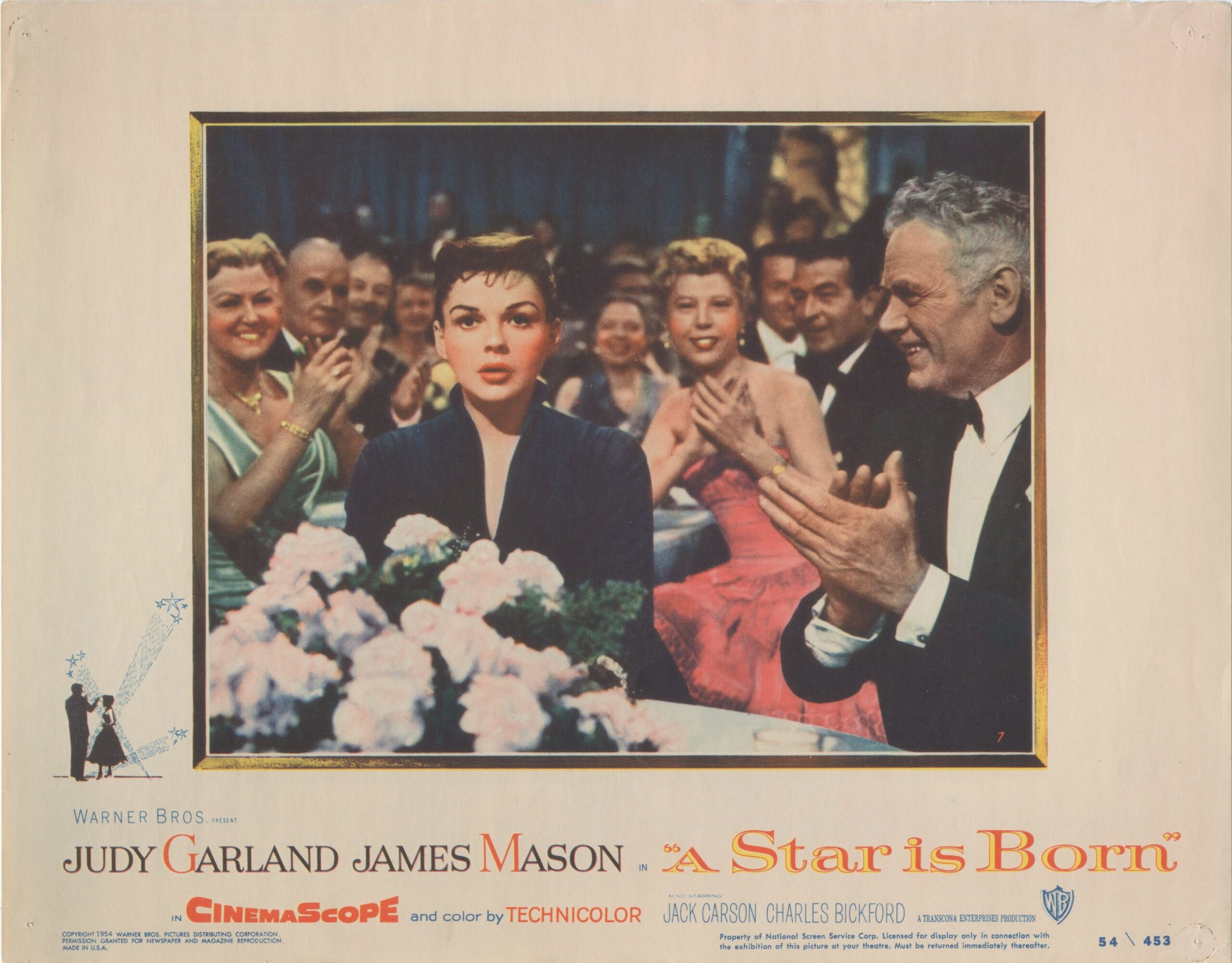 Original vintage cinema lobby card movie poster for Judy Garland in A Star is Born