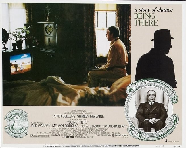 Original vintage cinema lobby card movie poster for Peter Sellers in Being There