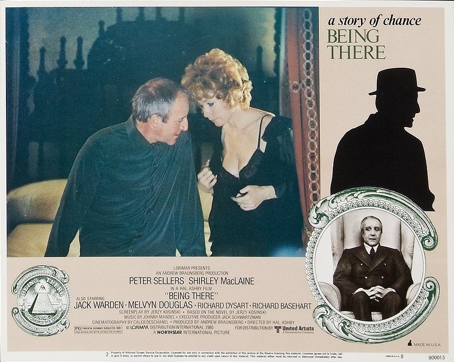 Original vintage cinema lobby card movie poster for Being There, starring Peter Sellers