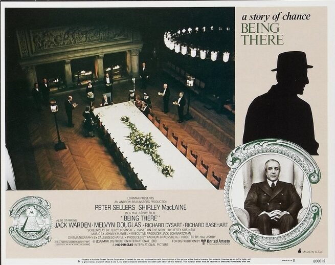 Original vintage cinema lobby card movie poster for Being There starring Peter Sellers