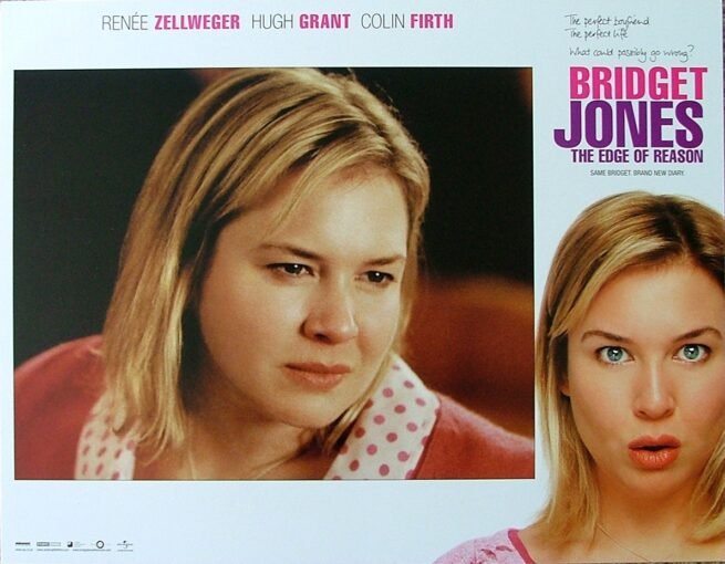Original cinema lobby card movie poster for comedy Bridget Jones The Edge of Reason