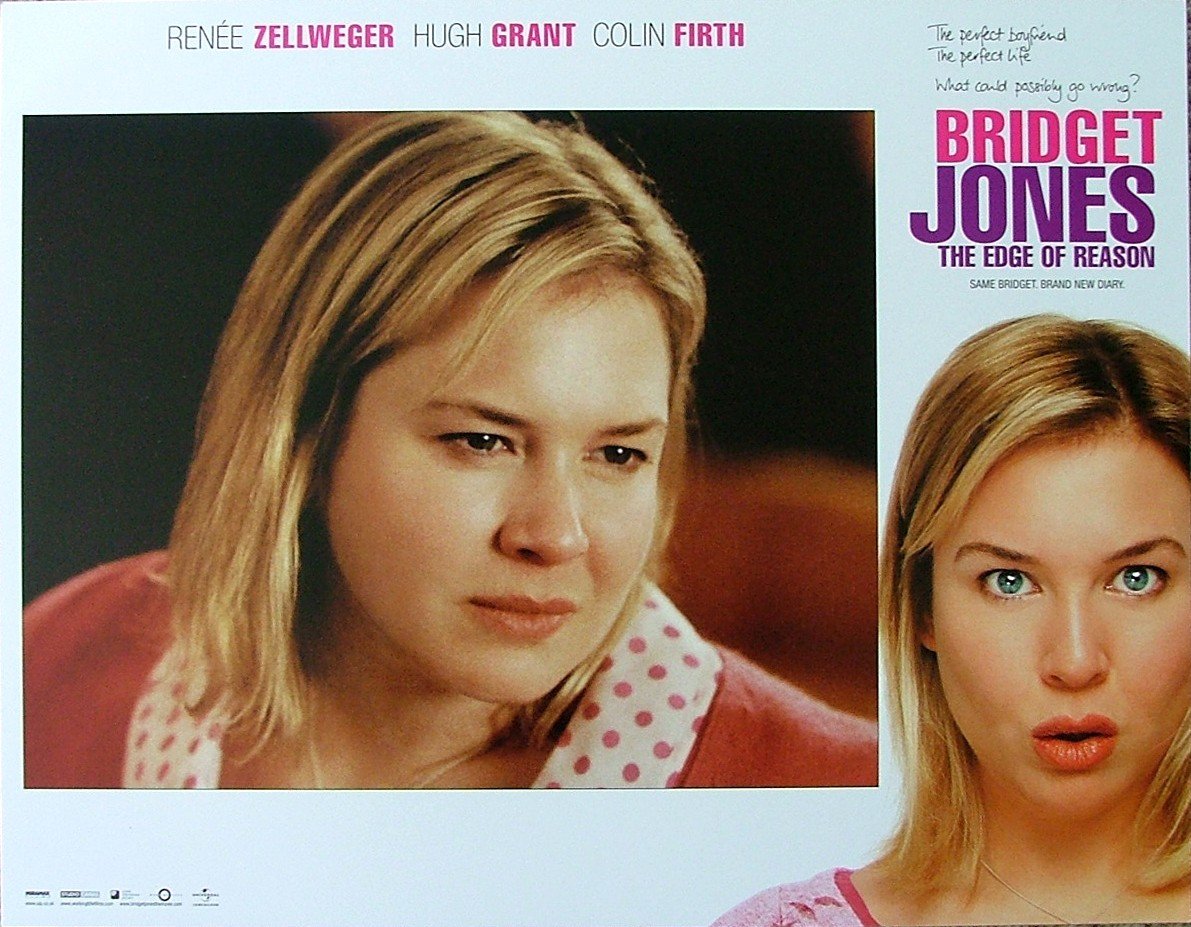 Original cinema lobby card movie poster for comedy Bridget Jones The Edge of Reason