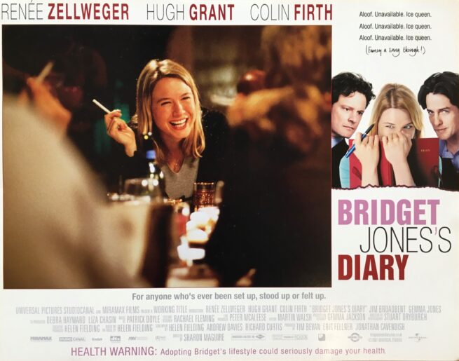 Original vintage cinema lobby card movie poster for the comedy, Bridget Jones's Diary