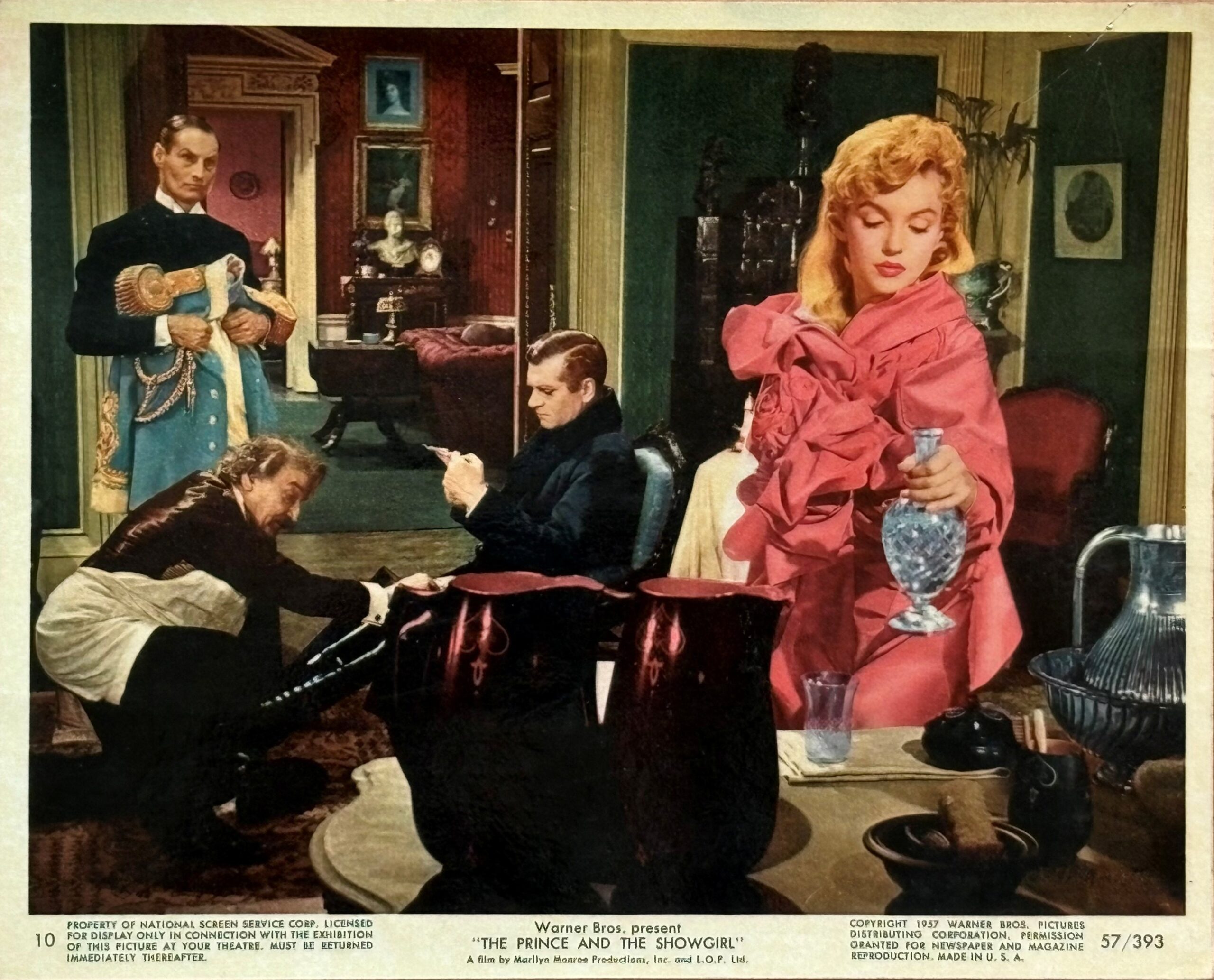 Original vintage cinema advertising still for Marilyn Monroe in The Prince and the Showgirl