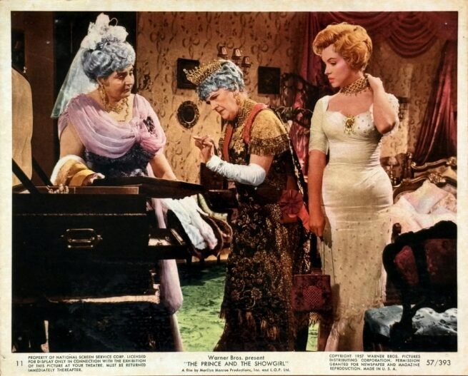 Original vintage cinema advertising still for Marilyn Monroe in The Prince and the Showgirl