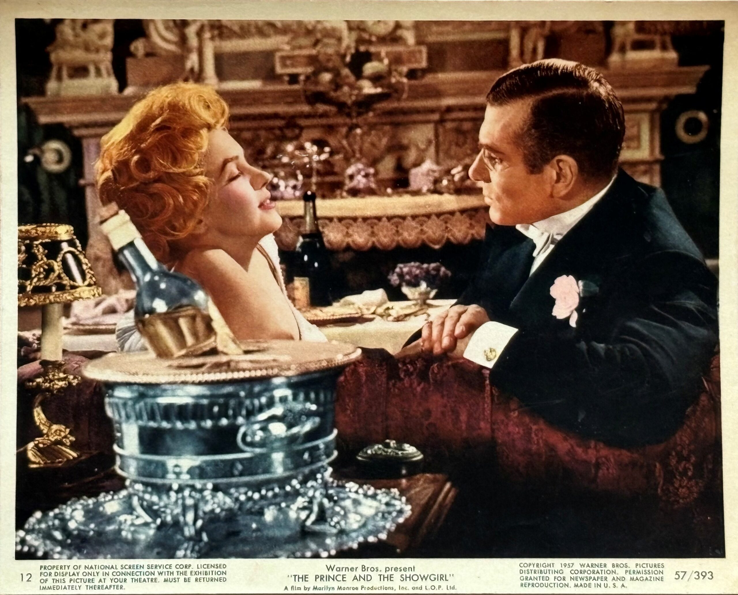 Original vintage cinema advertising still for Marilyn Monroe in The Prince and the Showgirl
