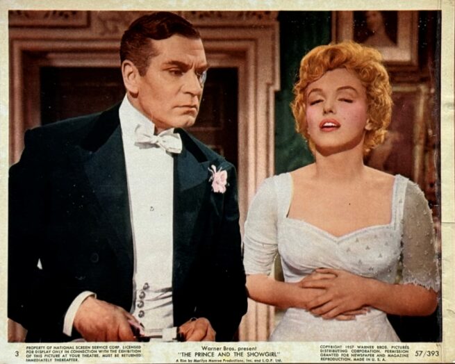 Original vintage cinema advertising still for Marilyn Monroe in The Prince and the Showgirl
