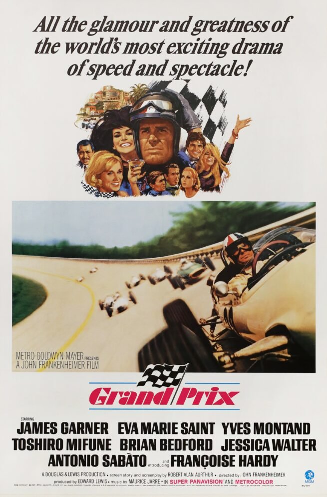 Original vintage cinema movie poster for the racing drama, Grand Prix
